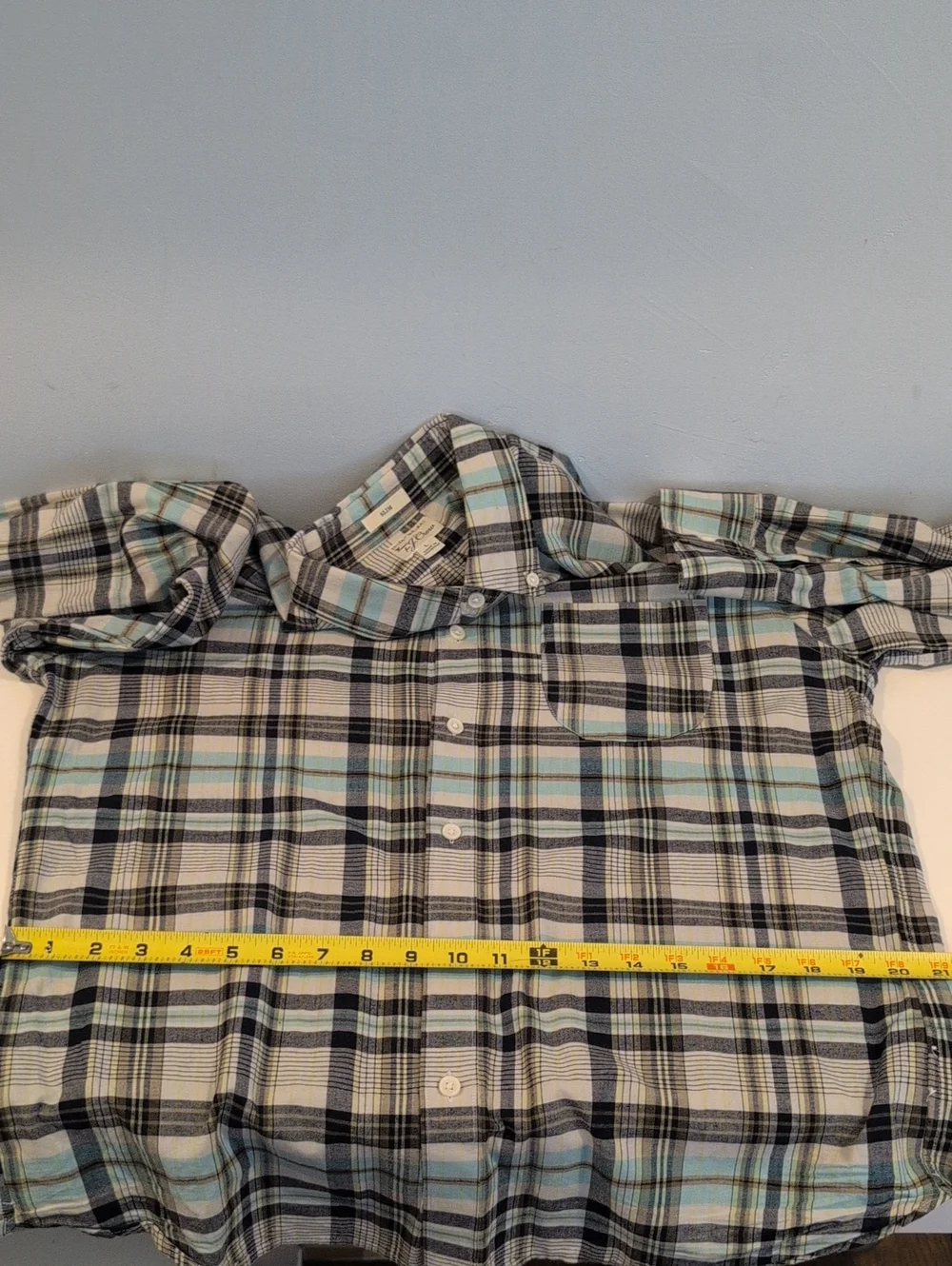 J. Crew Mens L Slim Indian Madras Long Sleeve Button Down Shirt Style #G0787